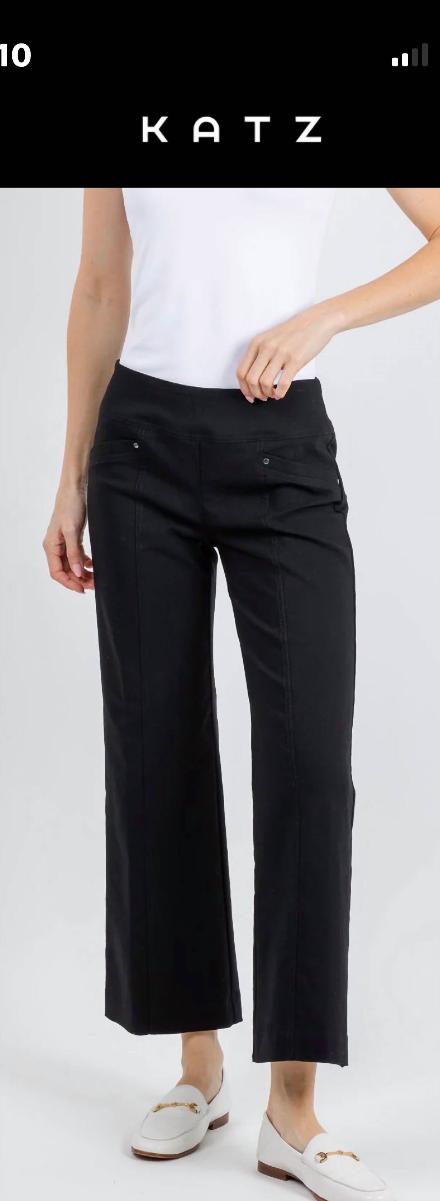 Elliott Lauren - Control Stretch Grommet Wide Lag Pants