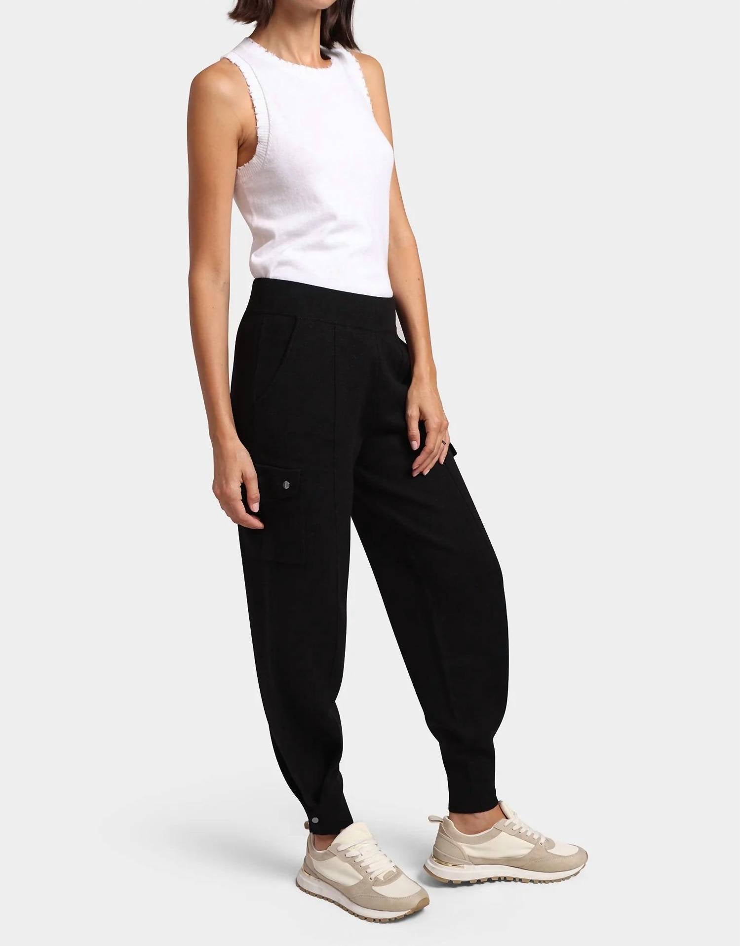 Minnie Rose - Pleated Snap Leg Cargo Pant