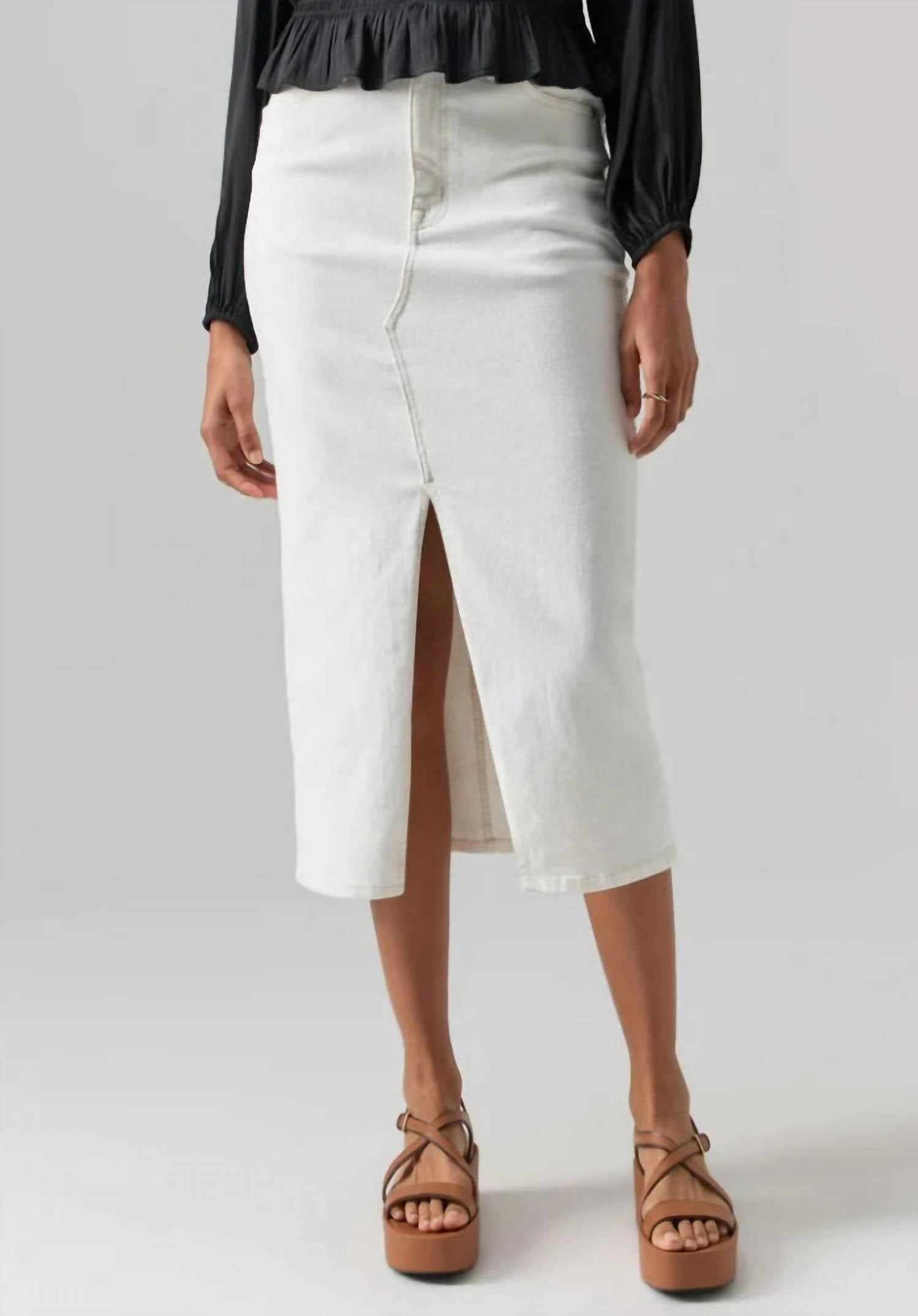 Sanctuary - Women's Denim Midi Skirt