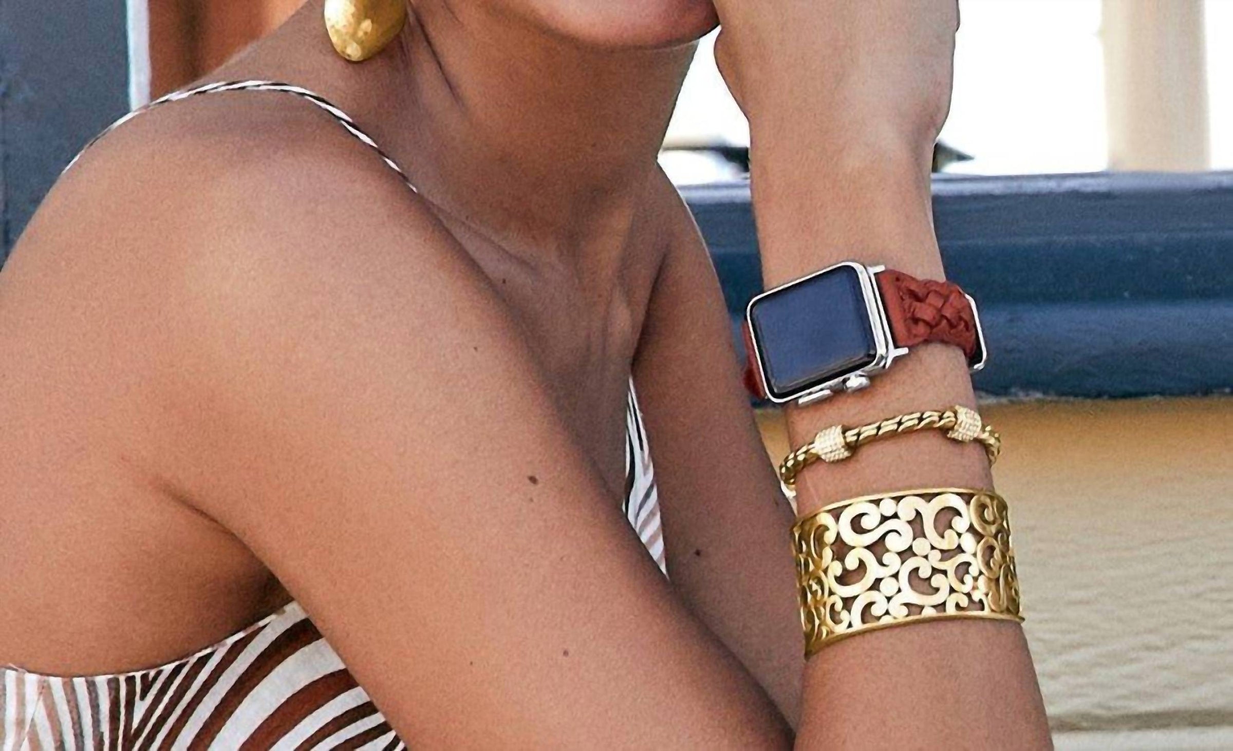 Brighton - Sutton Braided Leather Watch Band
