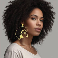 Laka Luka - Women's African Oversized Statement Earrings
