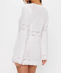 Show Me Your Mumu Jet Lag Salty Crochet Dress in white - women's dress - alternate view