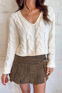 Le Lis - Belted & Pleated Mini Skirt