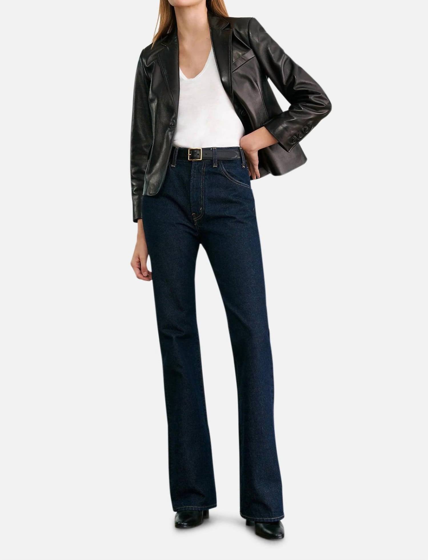 Nili Lotan - Joan High Rise Straight Leg Jeans
