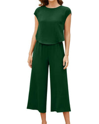 Meet Me in Santorini Spritz Set in santorini spritz set in hunter - women's sleepwear