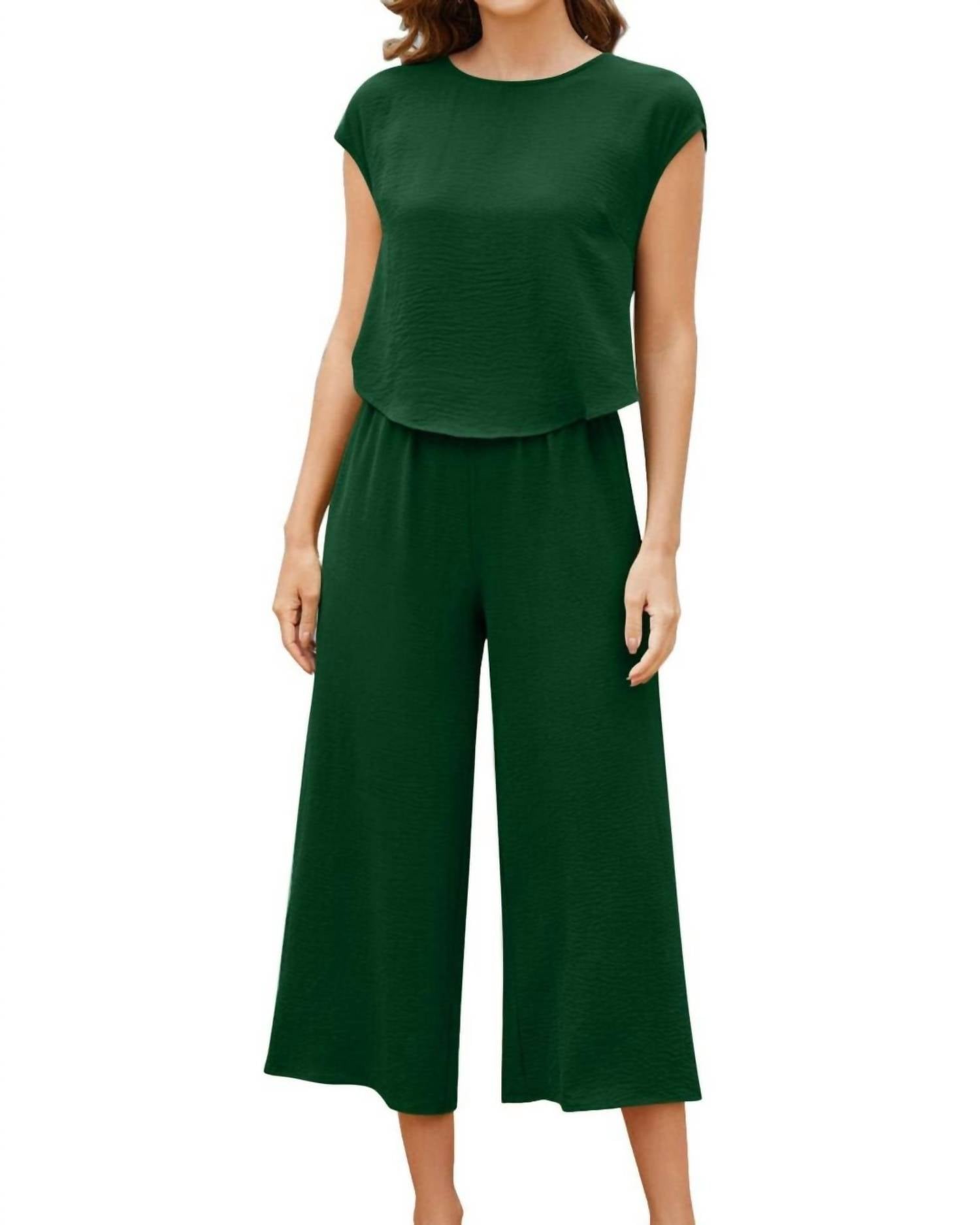 Meet Me in Santorini Spritz Set in santorini spritz set in hunter - women's sleepwear