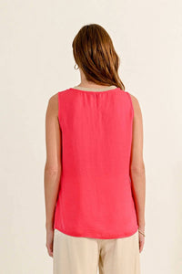 Molly Bracken - Vneck Top With Shimmer Neckline