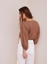 Bella Dahl - Linen Tie Front Top