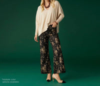 Coco + Carmen - Rila Fine Gauge V-neck Sweater With Side Slit