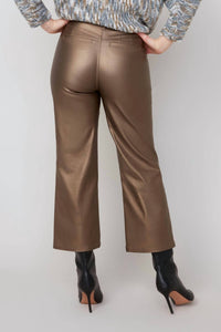 Renuar - Metallic Cropped Wide Leg Pants