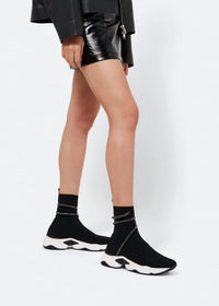Rene Caovilla - Women's Cleo Crystal Wrap Sock Sneakers