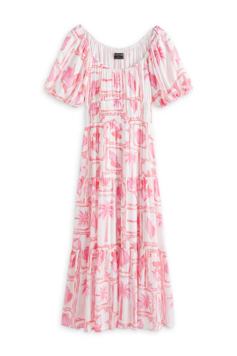 Minkpink - Bria Puff Sleeve Midi Dress