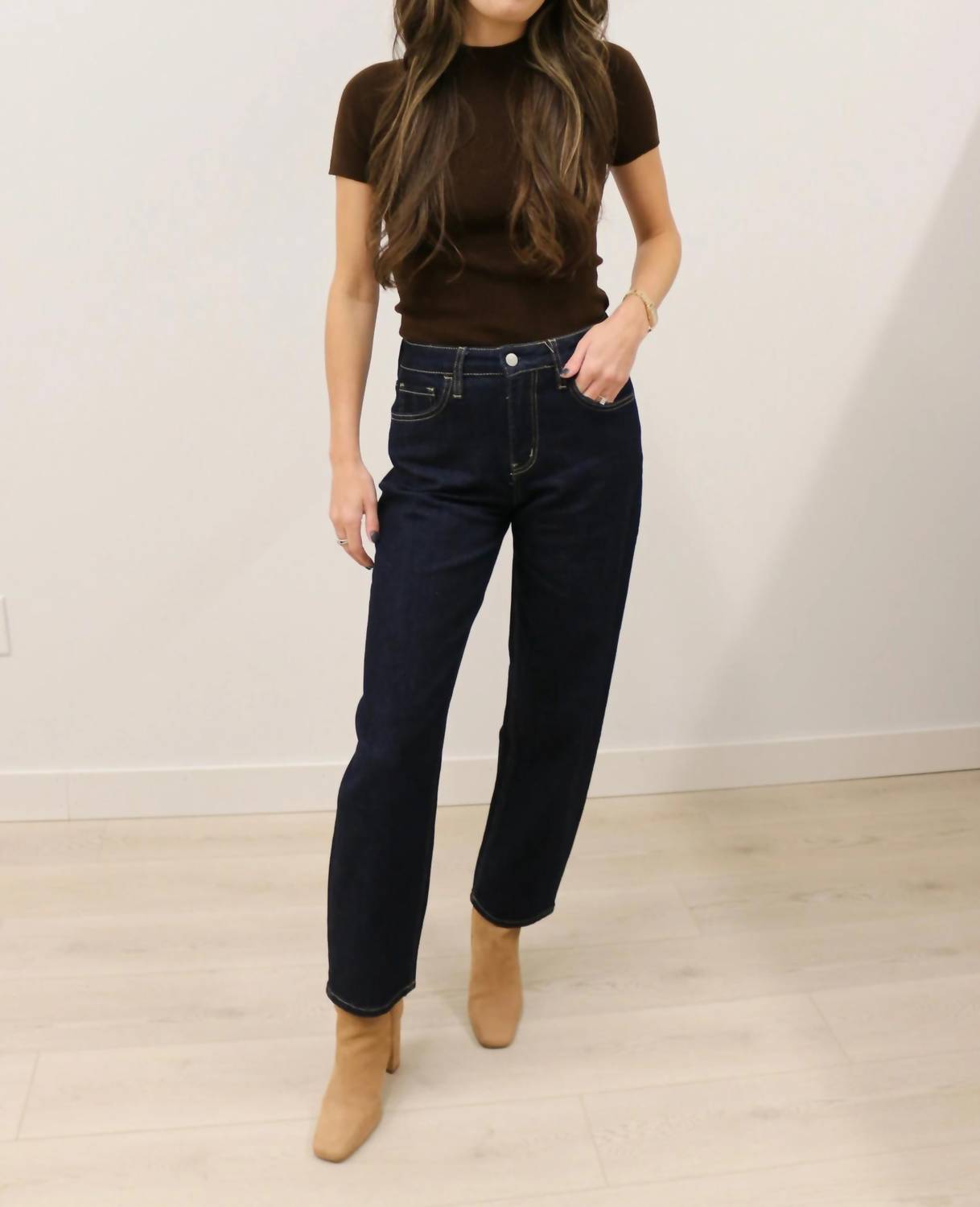 Vervet By Flying Monkey - Divinity High Rise Slim Barrel Jeans
