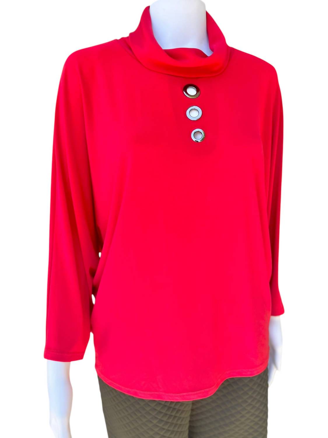Joseph Ribkoff - Women's Boxy Top With Eyelets