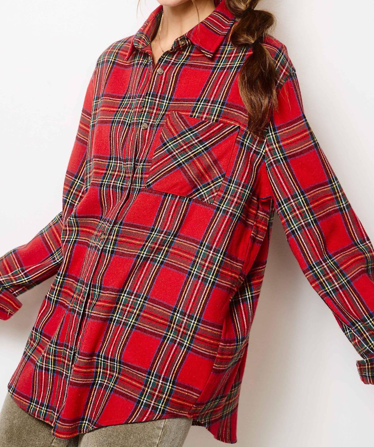 La Miel - Ribbon Plaid Shirt