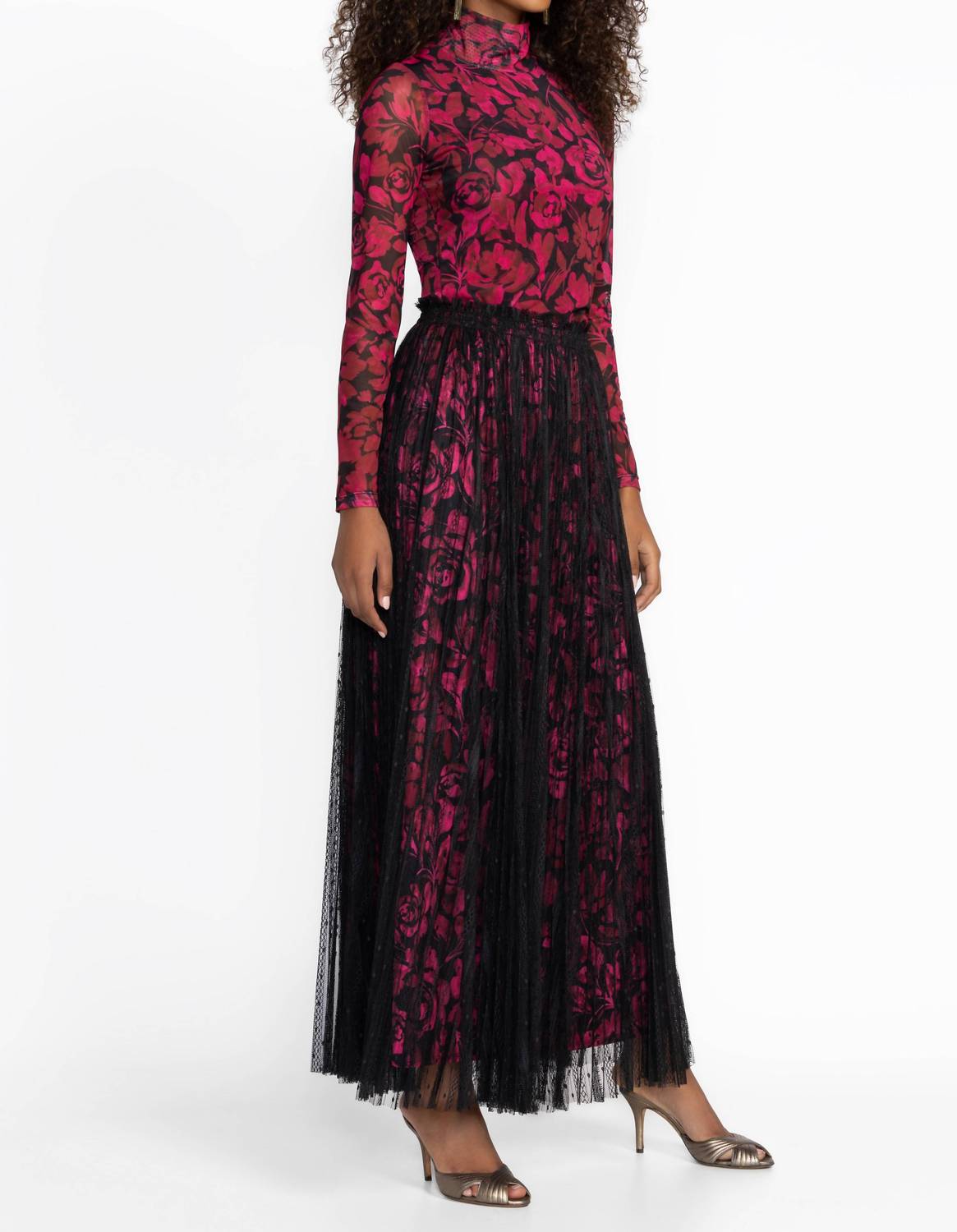 Johnny Was - YOLANDA PLEATED MAXI SKIRT