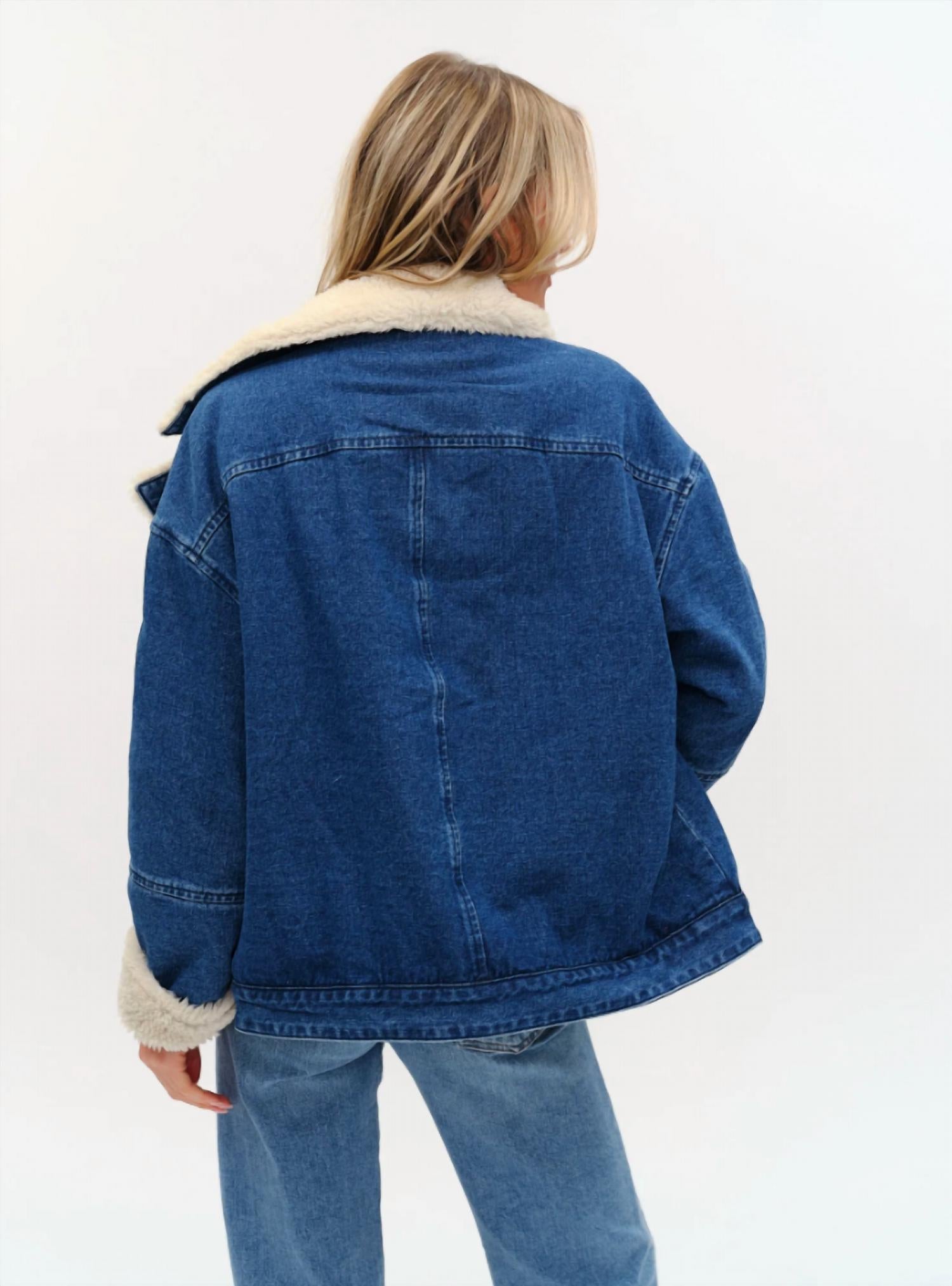 Six/Fifty - Williston Faux Fur Denim Jacket