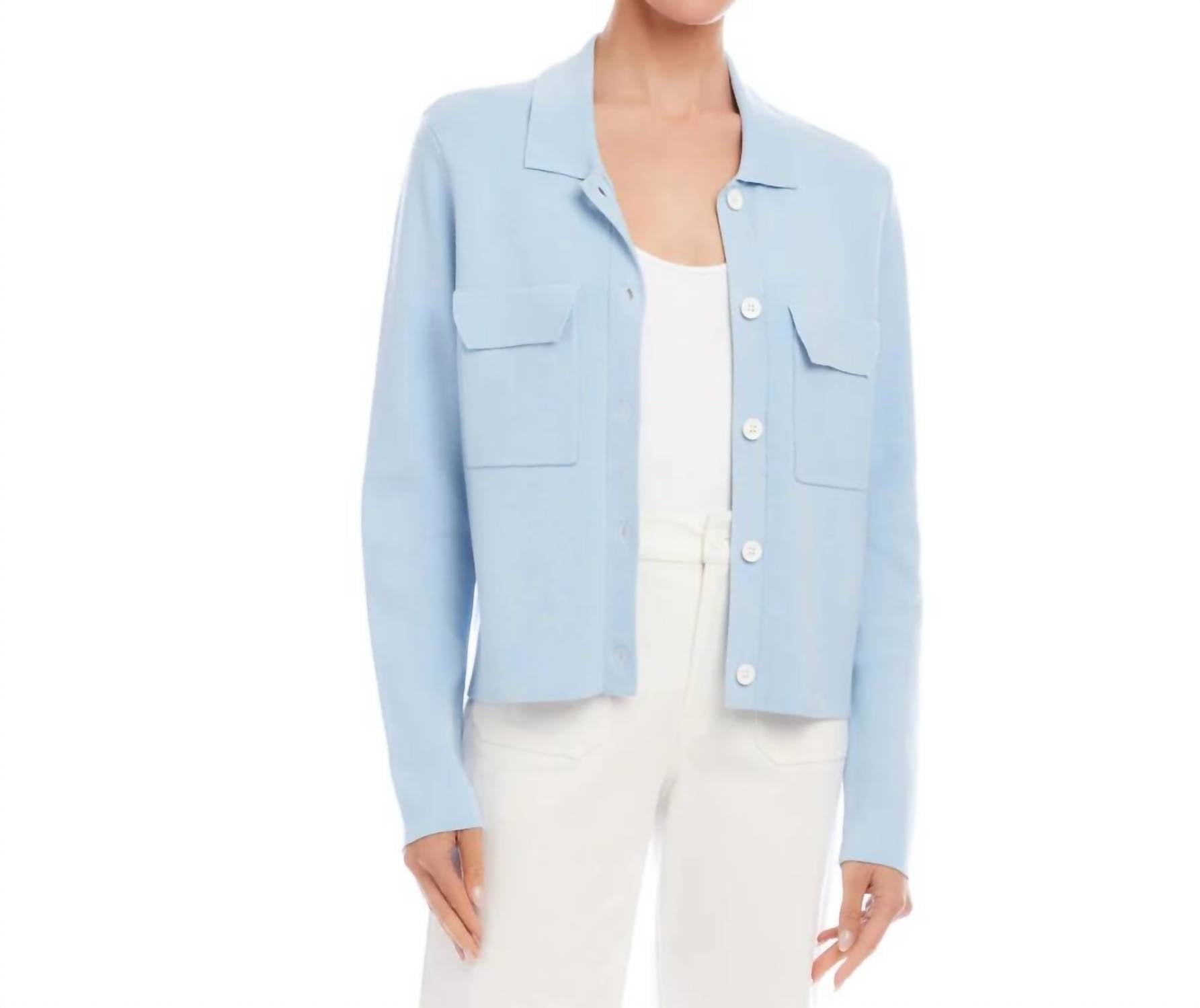 Karen Kane - Collared Sweater Jacket