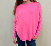 T2Love - Girl's Open-back Long Sleeve Tee
