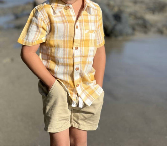 Me & Henry - Boy's Newport Plaid Woven Shirt