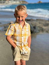 Me & Henry - Boy's Newport Plaid Woven Shirt