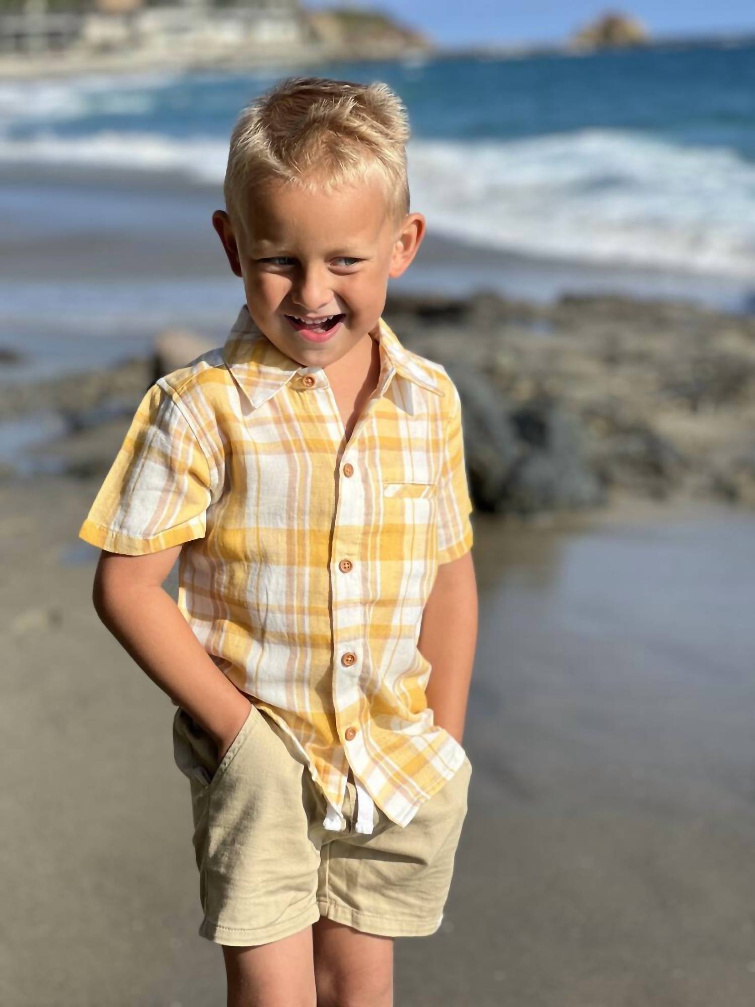 Me & Henry - Boy's Newport Plaid Woven Shirt