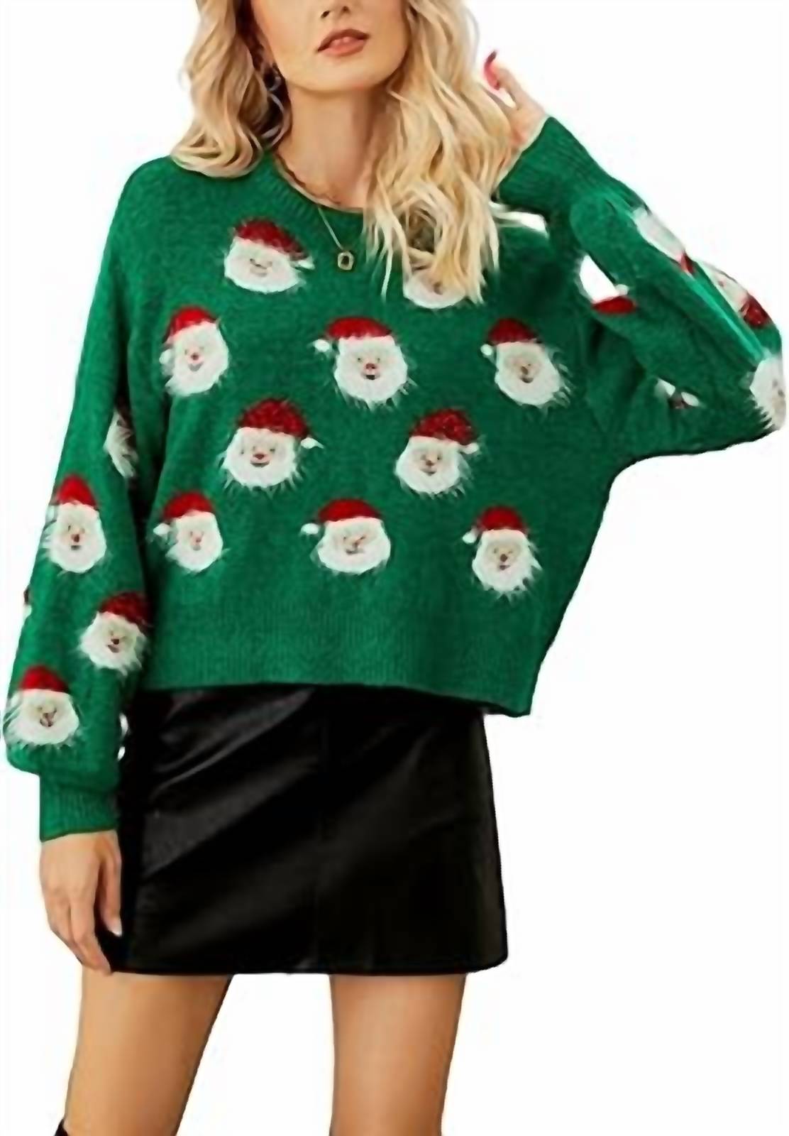 Little Trendy - Santa Crew Neck Sweater