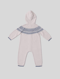 BAREFOOT DREAMS Cozychic Ultra Lite Baby Fair Isle Onesie in cream multi - kids' item - view 5
