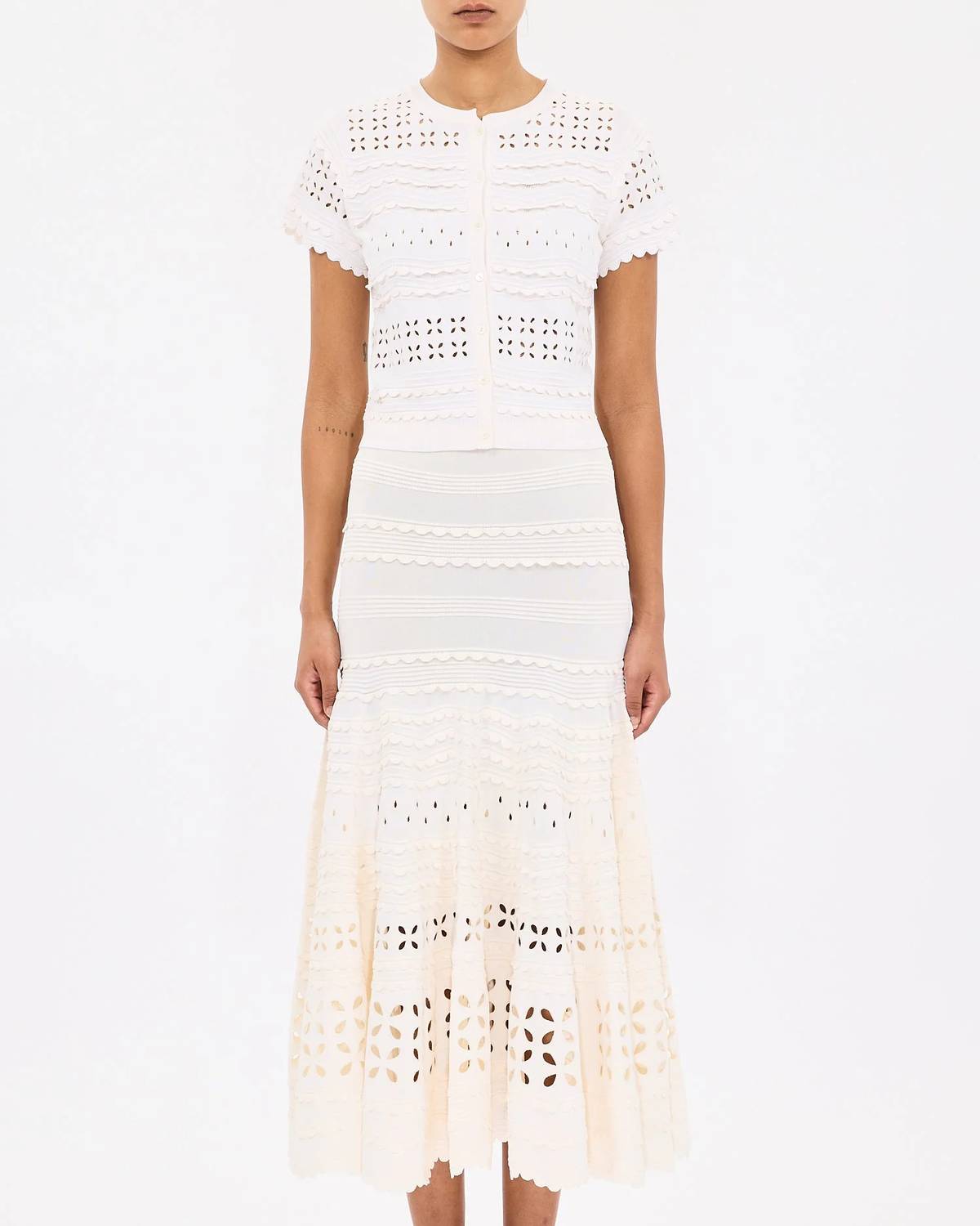 Ulla Johnson - Abriana Eyelet Knit Cardigan