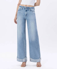 Flying Monkey - Super High Rise Cuffed Denim Jeans