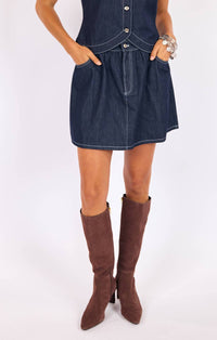 Sage The Label - Bodega Denim Mini Skirt