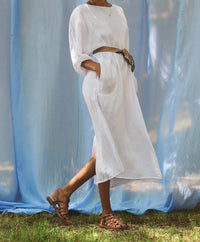 Velvet By Graham & Spencer - Carmen Linen Midi Dress