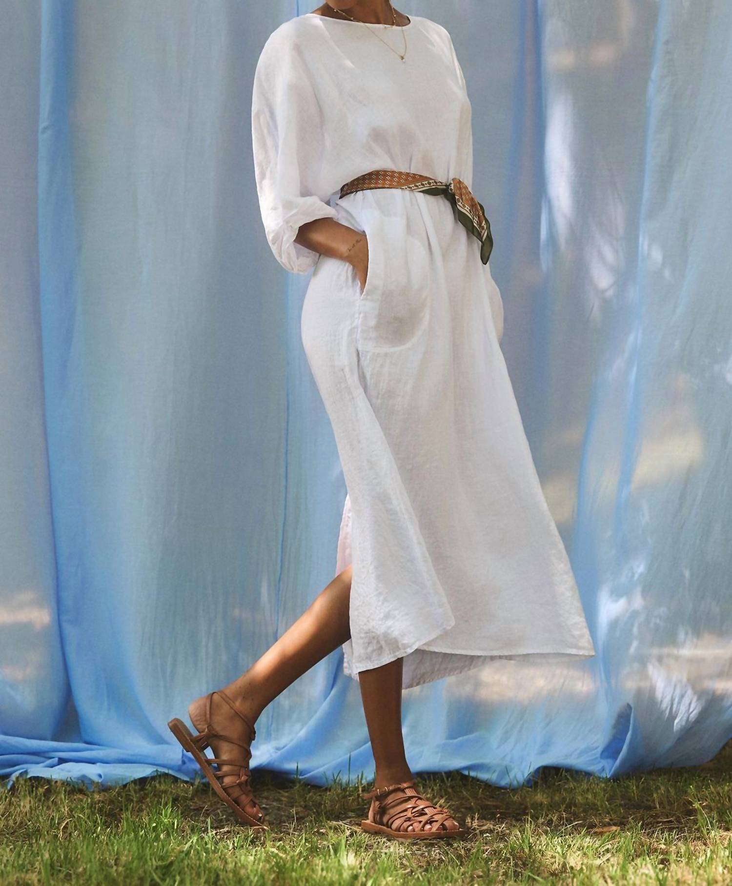 Velvet By Graham & Spencer - Carmen Linen Midi Dress