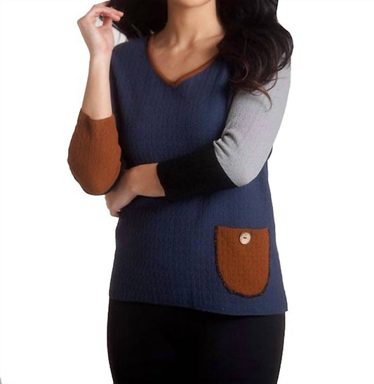 Boucle Pocket Sweater