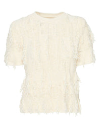 Ulla Johnson Rumi Cotton Blend Top in pristine - women's t-shirt - view 5
