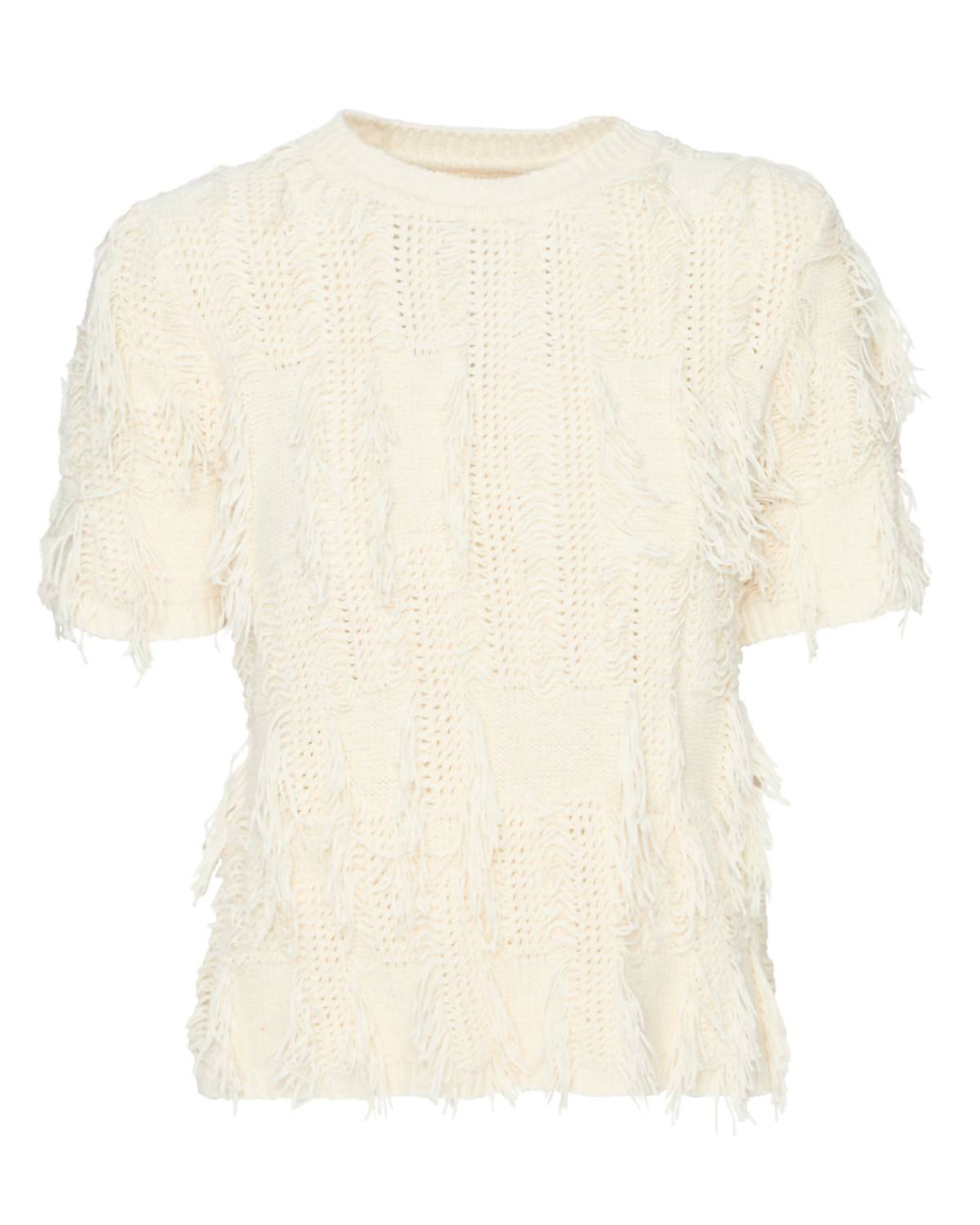 Ulla Johnson Rumi Cotton Blend Top in pristine - women's t-shirt - view 5