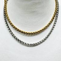 Yochi - Women's Wheat Chain Necklace