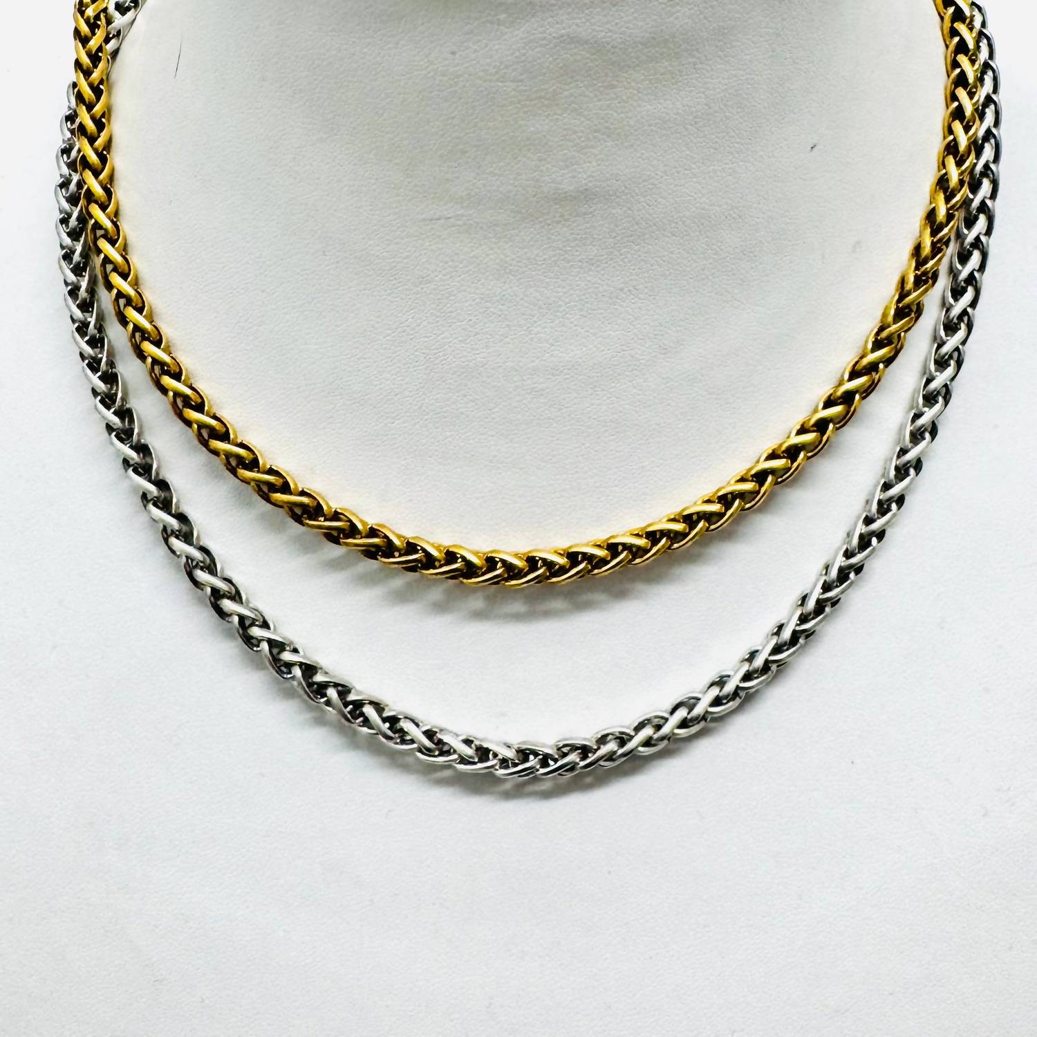 Yochi - Women's Wheat Chain Necklace