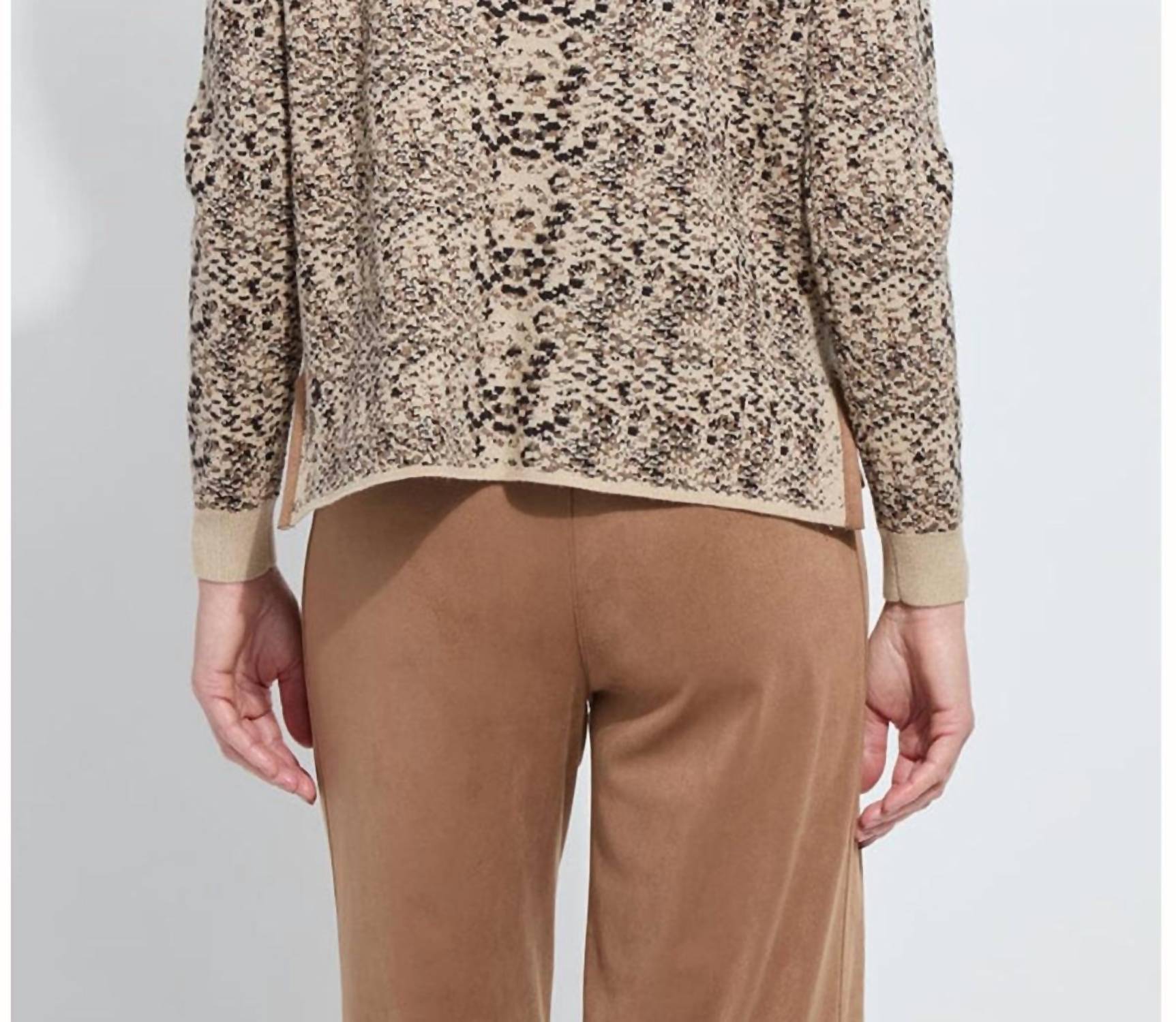 Lysse - Declan Mock Neck Jacquard Sweater