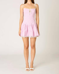 Cotton Candy - Striped Mini Dress