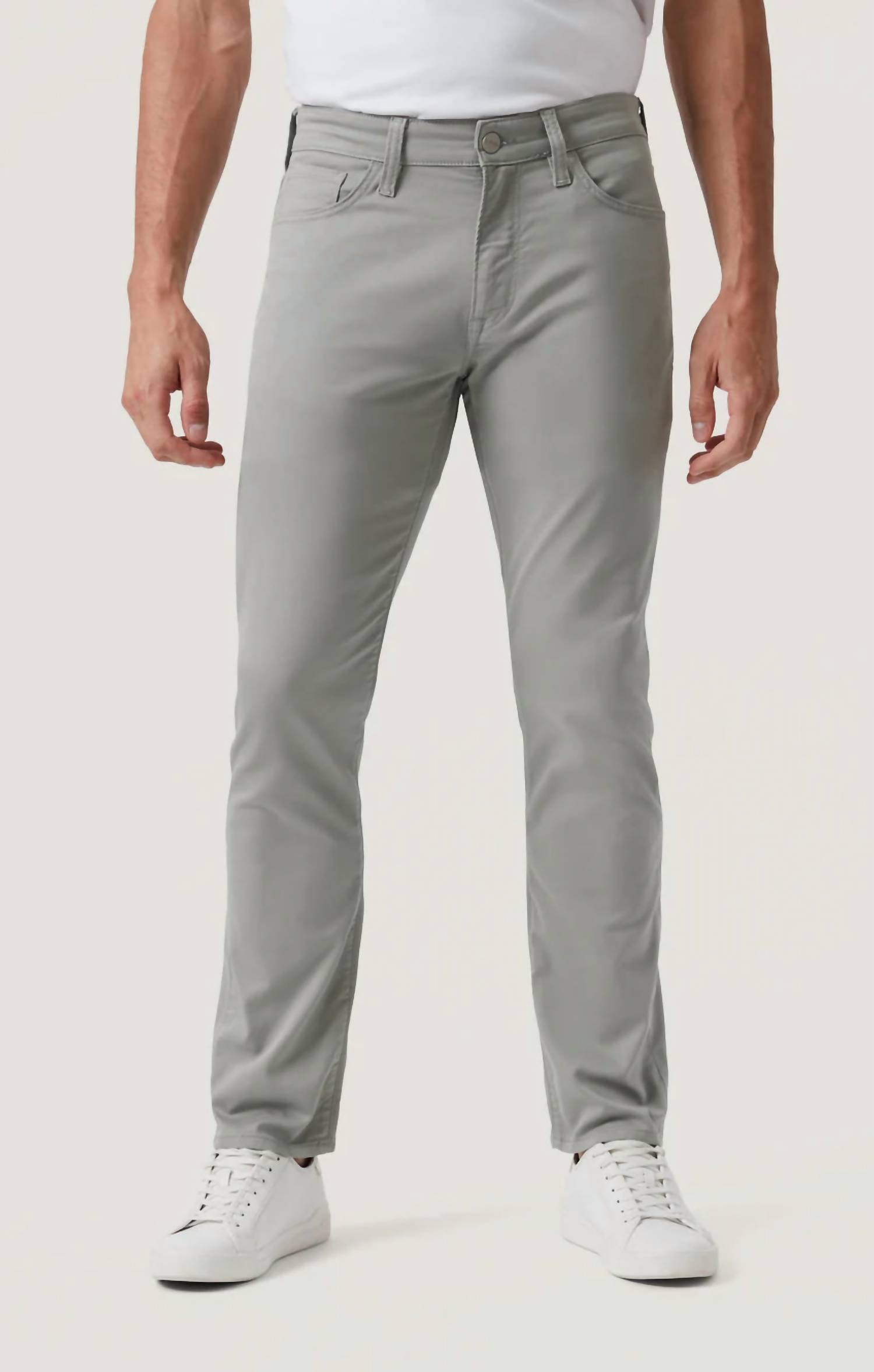 34 Heritage Courage Straight Leg Pants in sage coolmax - men's jeans - detail view