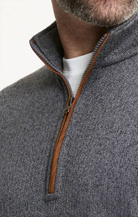 Jachs New York - Stretch Fleece Quarter Zip Pullover Sweater