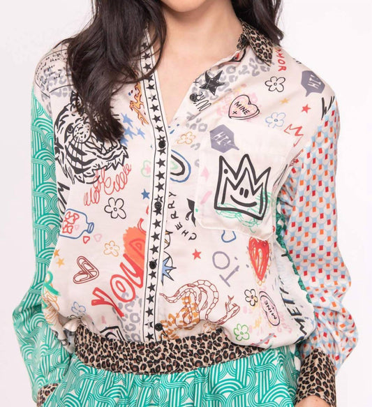 Me369 - Isabel Long Sleeve Button Down Shirt