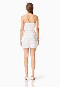ELLIATT Lucine Pearl Mini Dress in white - women's dress - alternate view