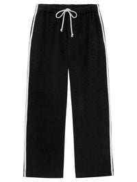 Donni. - Eco-terry Stripe Crop Pants