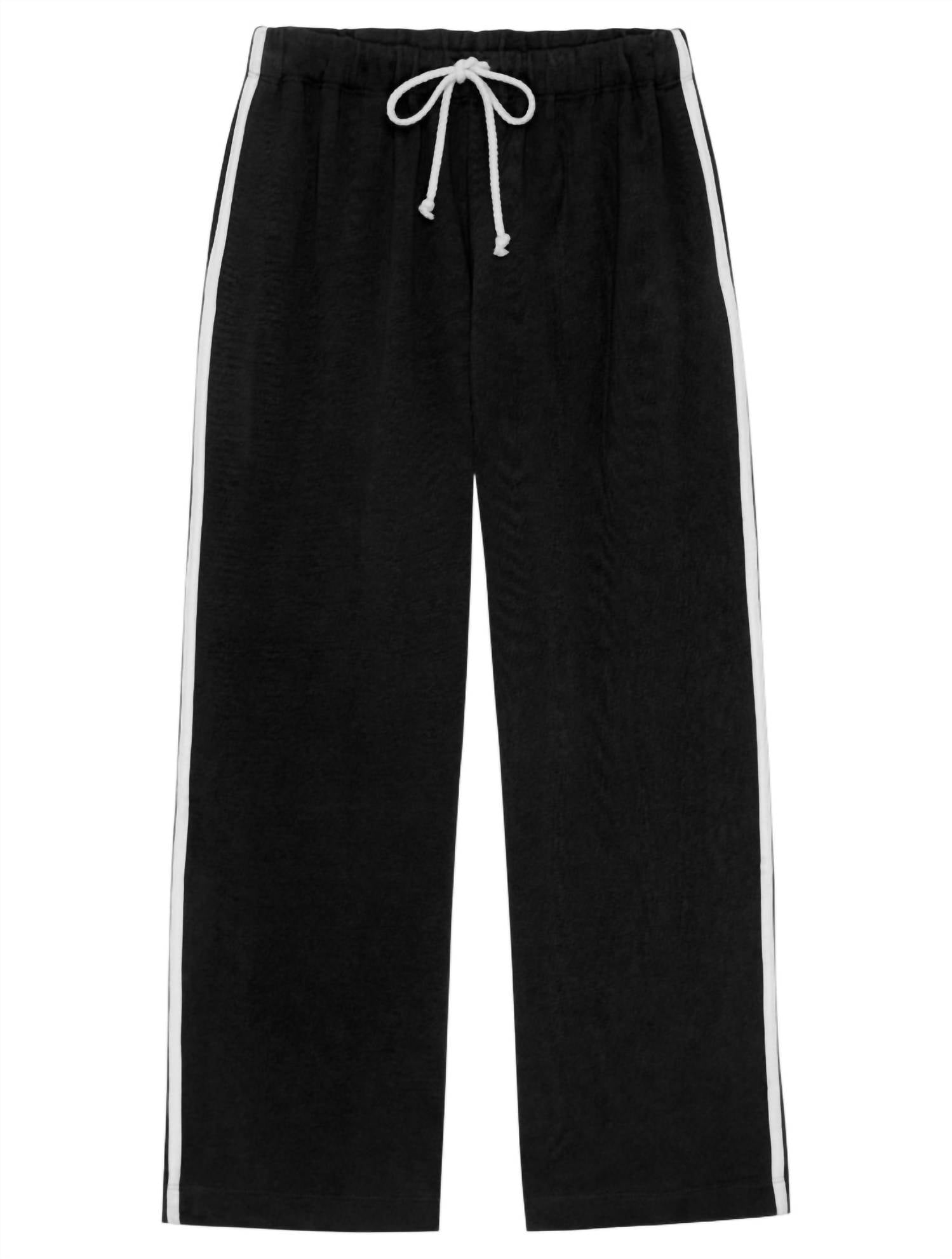 Donni. - Eco-terry Stripe Crop Pants