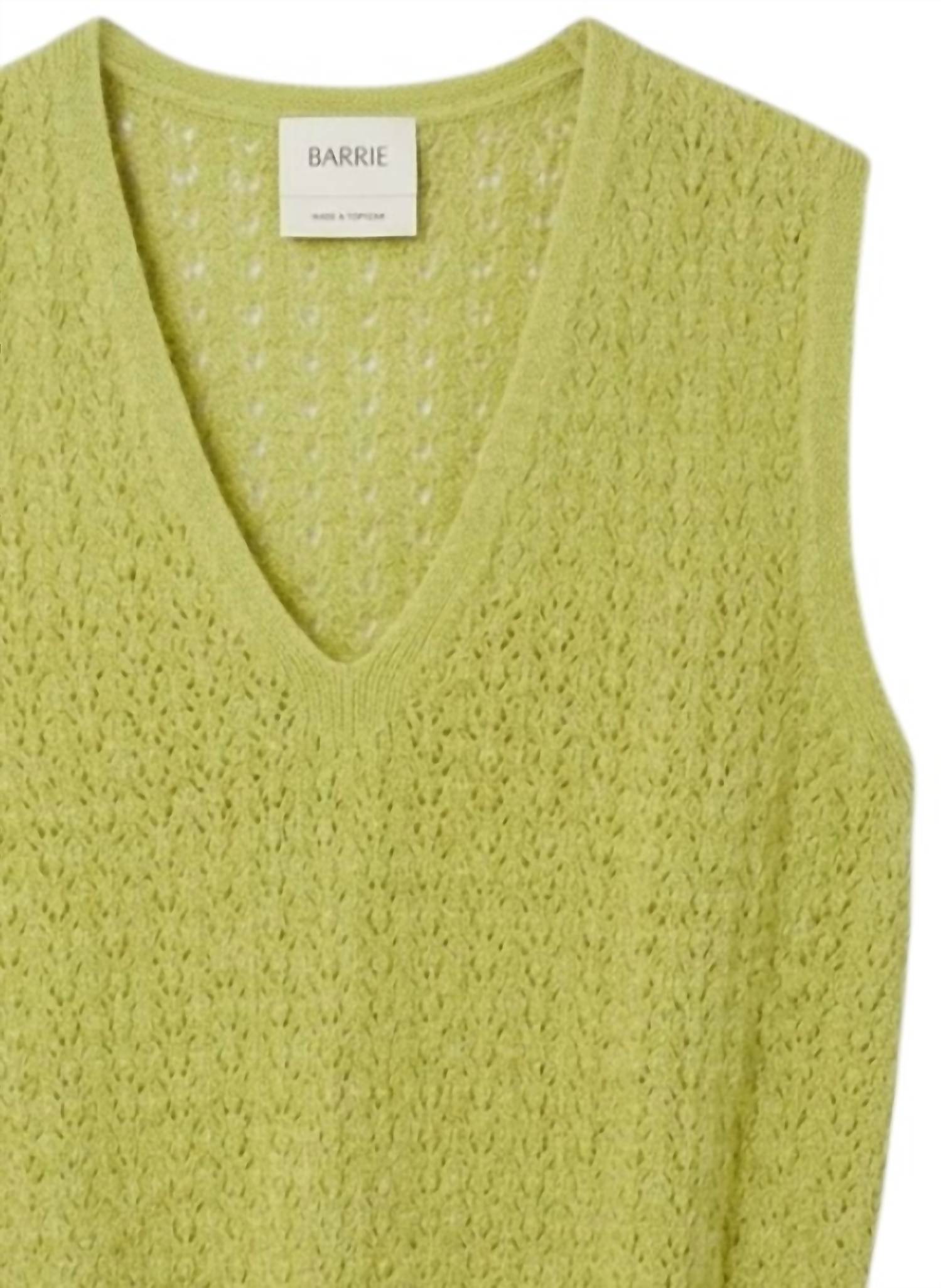 Barrie Women's Sleeveless Knit Top in punch easel - women's tank top - detail view