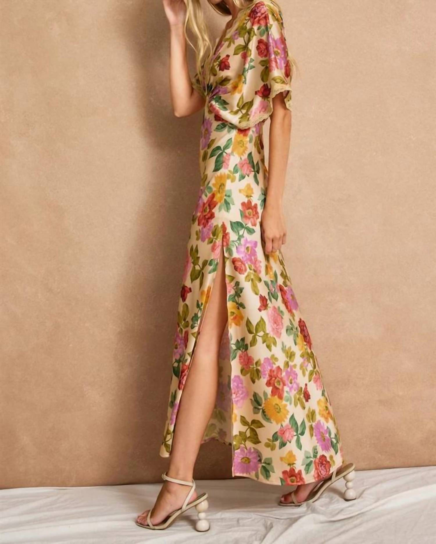Dress Forum - GIFT OF LOVE LACE BLOUSON MAXI DRESS