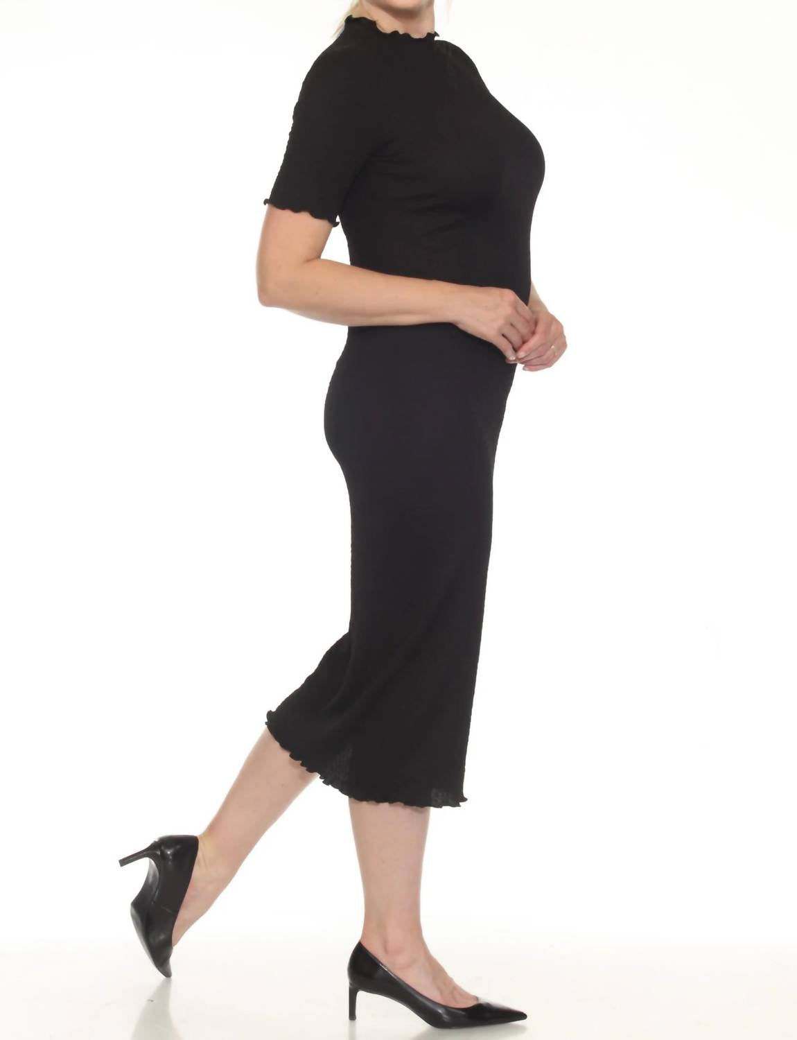 Joseph Ribkoff - Mock Neck Midi Bodycon Dress