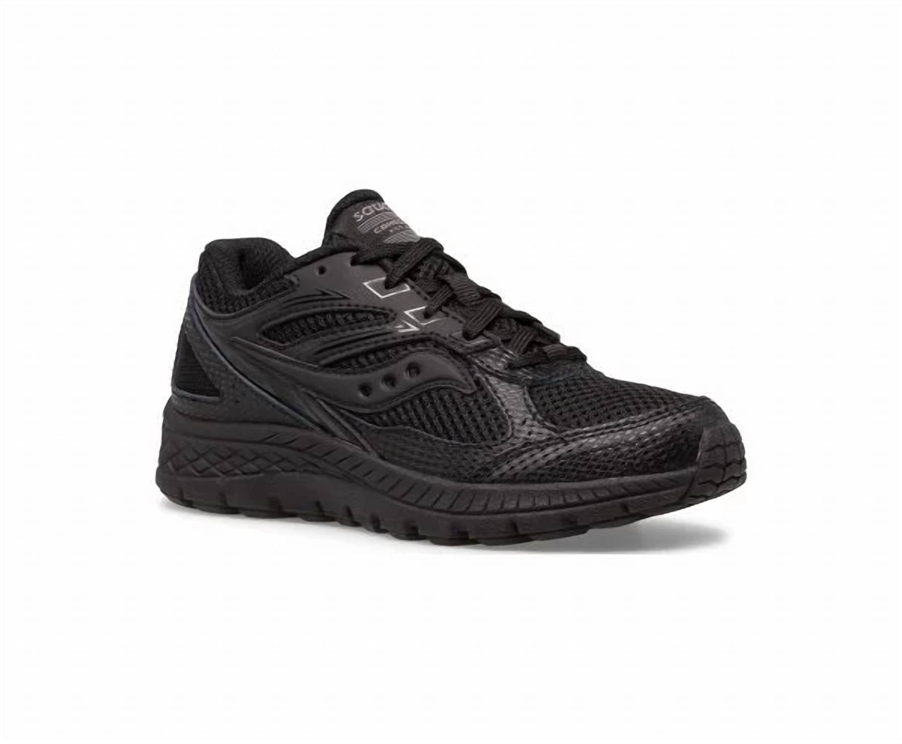 SAUCONY Kid's Cohesion 14 Ltt Sneaker in black - kids' sneaker - detail view